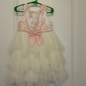 American Princess Pink Halter Tiered Sundress for Weddings
